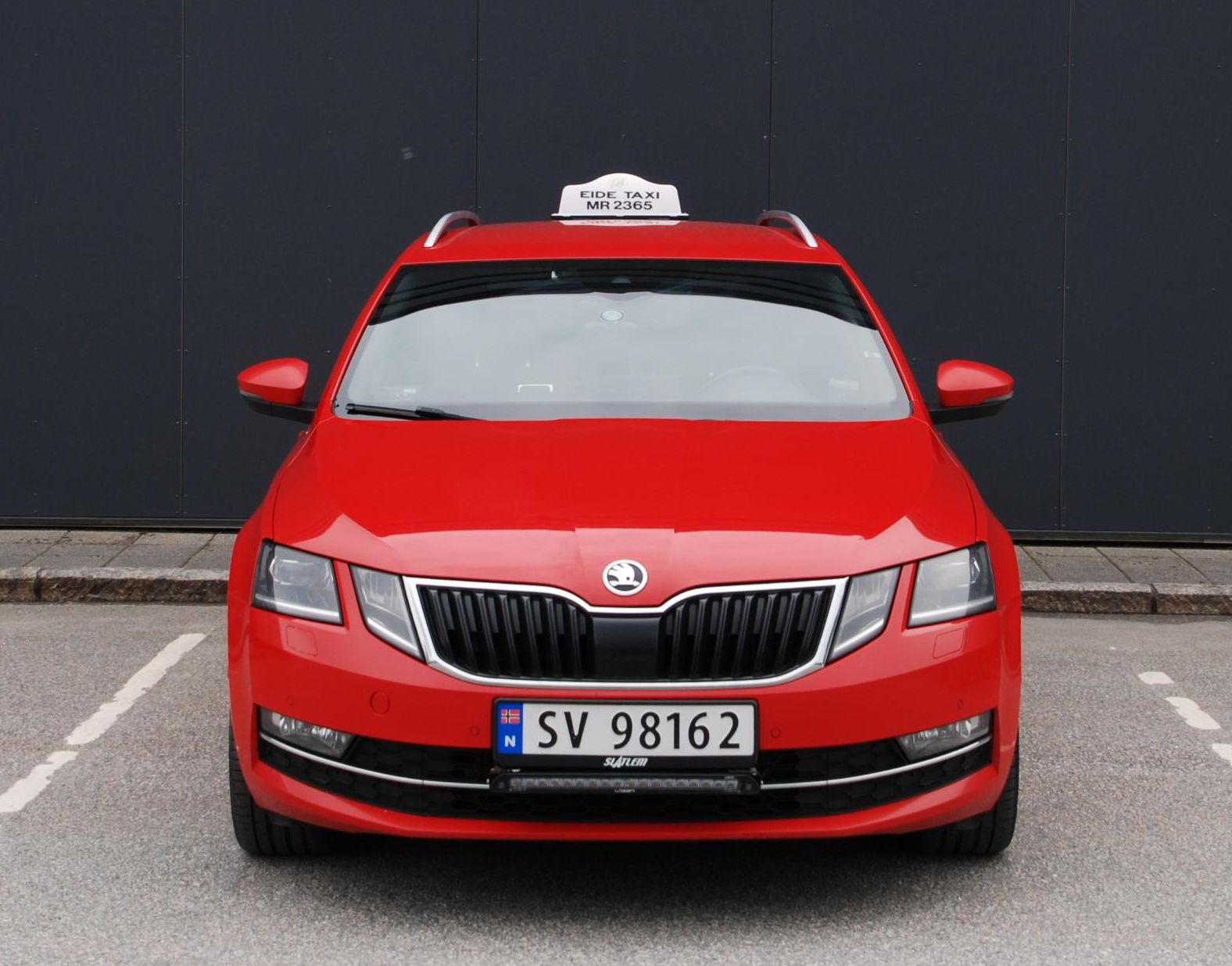 Rød taxi